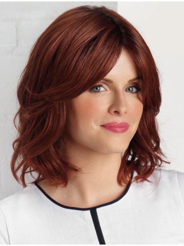 Auburn Shoulder Length Ideal Medium Length Synthetic Wig