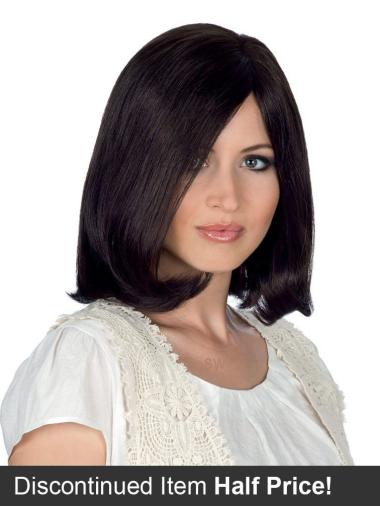 Black Straight Incredible Wigs 100% Hand-Tied Human Hair