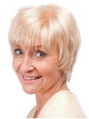 Incredible Capless Straight Grey Hair Short Wigs