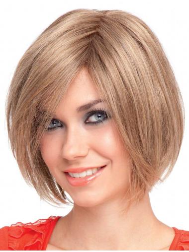 Bobs Capless Blonde Wigs Medium