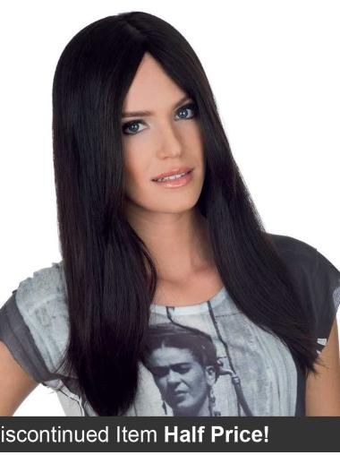 Monofilament Without Bangs Comfortable Long Hair Human Wigs