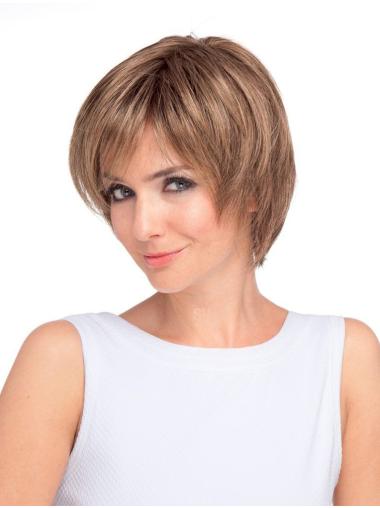 Monofilament Layered Short 9 Inches Fashionable Short Wigs