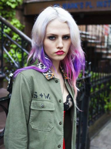 Wavy Long Top Lace Wig Without Bangs