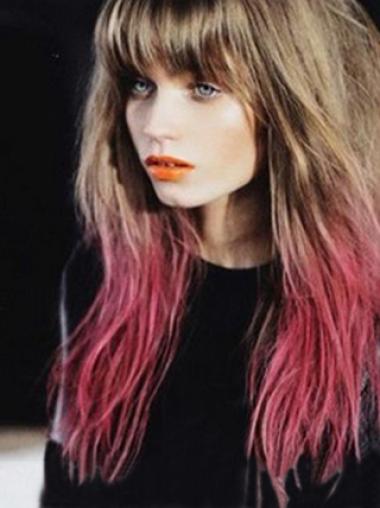 Convenient Straight Ombre/2 Tone Wigs On Sale