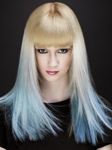 Long With Bangs Suitable Front Lace Wigs