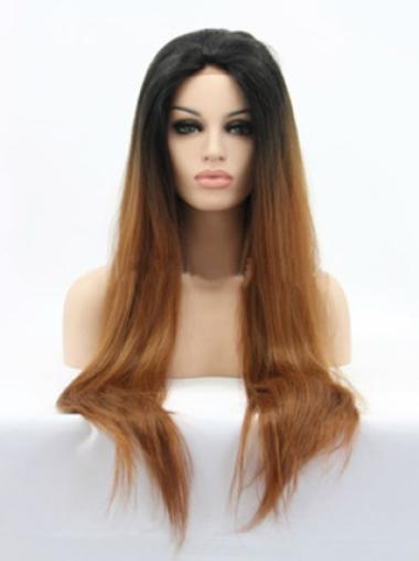 Straight 26 Inches Hairstyles African American Hair Wig 100 Percent