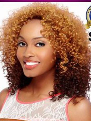 Cheapest 14 Inches Remy Human Hair Online Curly Wigs Black Women Long