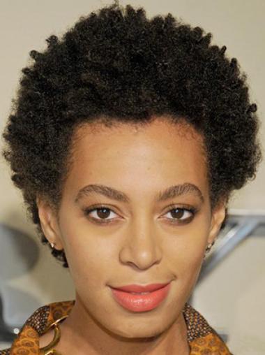 8 Inches Short Without Bangs Sleek African American Wigs