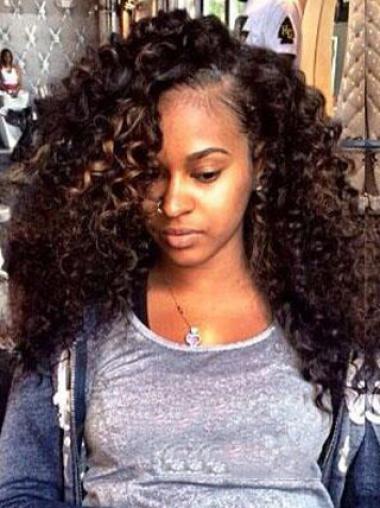 Remy Human Hair 18 Inches Lace Front Natural Looking Wigs For Black Women