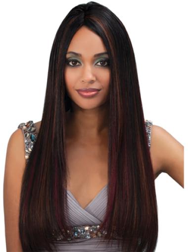 Great Remy Human Hair Long Yaki African American Wigs