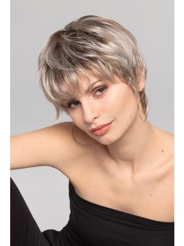 Cropped Monofilament With Bangs 4" Wigs For Sale