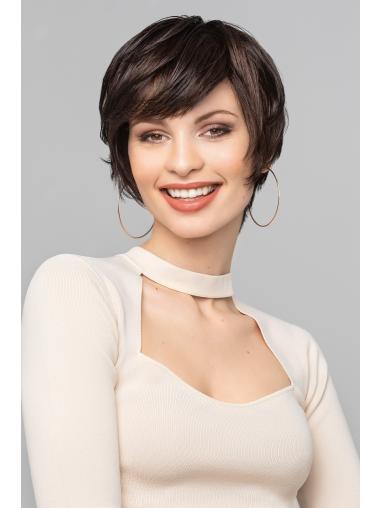 Short Capless Boycuts 6" Natural Wigs