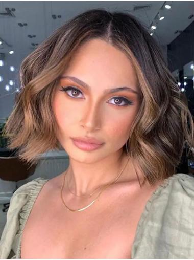 Wavy 10" Synthetic Bobs Quality Lace Front Wigs