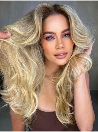 18" Long Lace Front Layered Women Wigs Human Hair