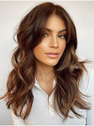 Wavy 18" Synthetic Layered Lace Frontal Wig