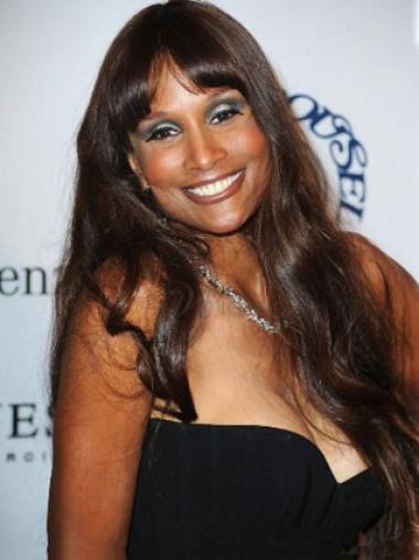 Brown Wavy 24 Inches Beverly Johnson Remy Hair Wigs
