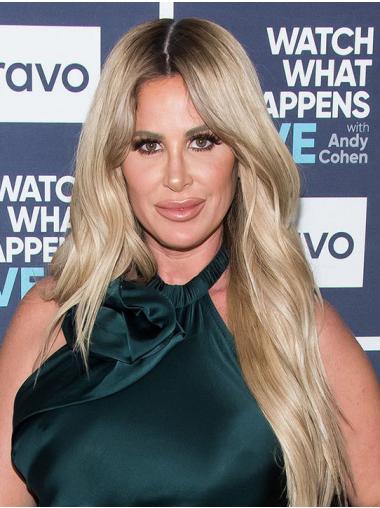 Long Cheapest Capless Without Bangs Synthetic Kim Zolciak Wigs