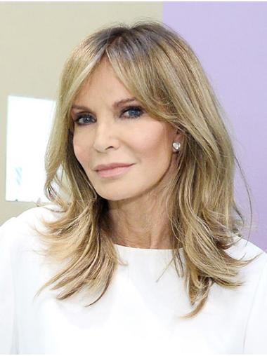 Wavy 14" Capless Shoulder Length Without Bangs Ombre/2 Tone Amazing Jaclyn Smith Wigs