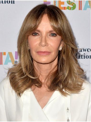 Wavy 14" Lace Front Shoulder Length Layered Blonde Designed Jaclyn Smith Wigs