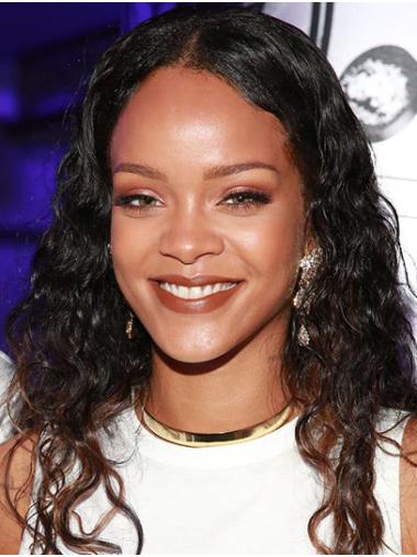 Synthetic Lace Front Long Without Bangs Beautiful 16" Rihanna Wigs