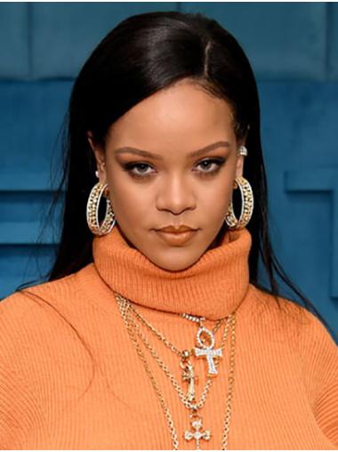 Synthetic Lace Front Long Without Bangs High Quality 24" Rihanna Wigs