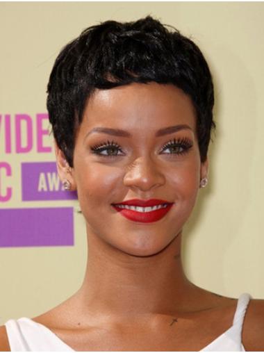 Synthetic Lace Front Cropped Boycuts New 6" Rihanna Wigs