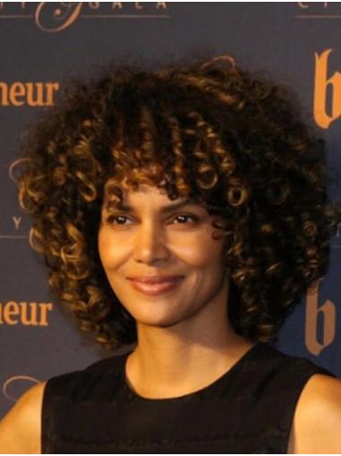 Synthetic Lace Front Chin Length Without Bangs Comfortable 12" Halle Berry Wigs