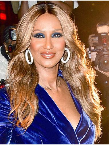 Synthetic Lace Front Long Without Bangs Modern 24" Iman Wigs