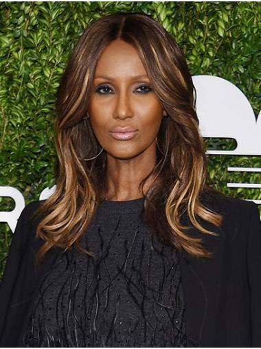 Synthetic Lace Front Shoulder Length Without Bangs Top 14" Iman Wigs