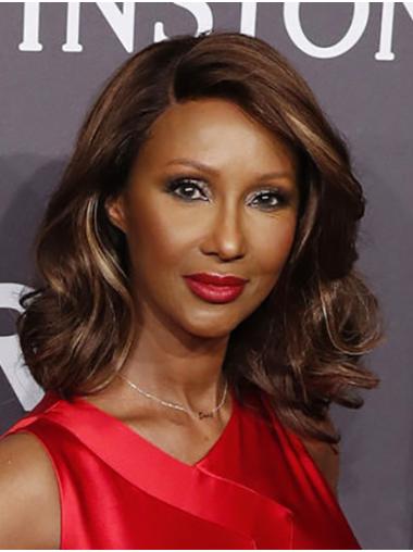 Synthetic Lace Front Shoulder Length Without Bangs New 14" Iman Wigs