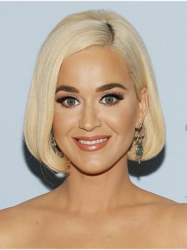 Synthetic Capless Chin Length Bobs Stylish 12" Katy Perry Wigs
