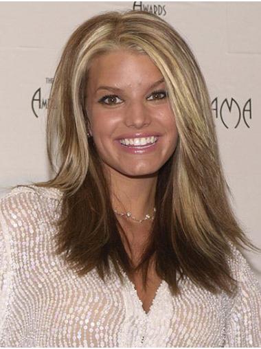 Soft 16" Straight Long Ombre/2 Tone Layered Jessica Simpson Wigs