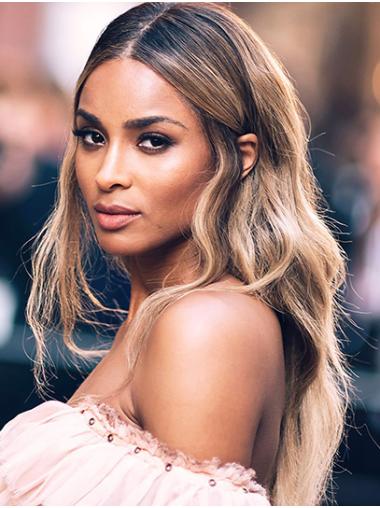 Stylish 24" Wavy Long Ombre/2 Tone Without Bangs Ciara Wigs