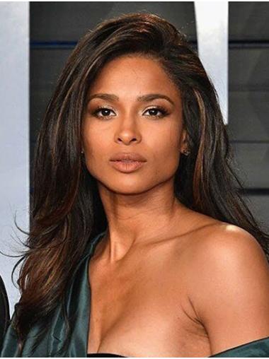 Great 20" Wavy Long Brown Without Bangs Ciara Wigs