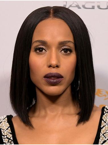 Lace Front Straight Chin Length Bobs 12" Good Kerry Washington Wigs
