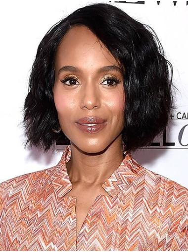 Lace Front Wavy Chin Length Bobs 10" Suitable Kerry Washington Wigs