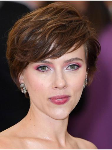 Capless Wavy Short Layered 8" Soft Scarlett Johansson Wigs