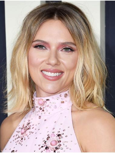 Full Lace Wavy Shoulder Length Without Bangs 14" New Scarlett Johansson Wigs