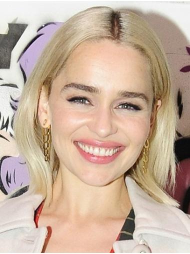 Lace Front Straight Chin Length Bobs 12" No-Fuss Emilia Clarke Wigs