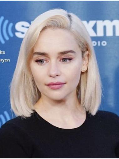 Lace Front Straight Chin Length Bobs 12" Stylish Emilia Clarke Wigs