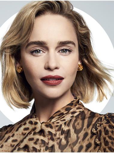 Lace Front Wavy Chin Length Without Bangs 12" Fashion Emilia Clarke Wigs