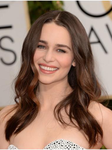 Capless Wavy Long Without Bangs 18" Natural Emilia Clarke Wigs