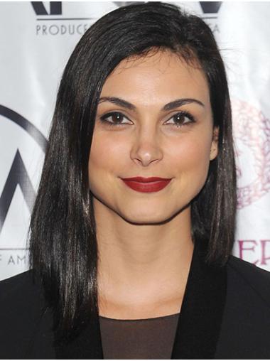 Black Shoulder Length Without Bangs Exquisite 14" Straight Morena Baccarin Wigs