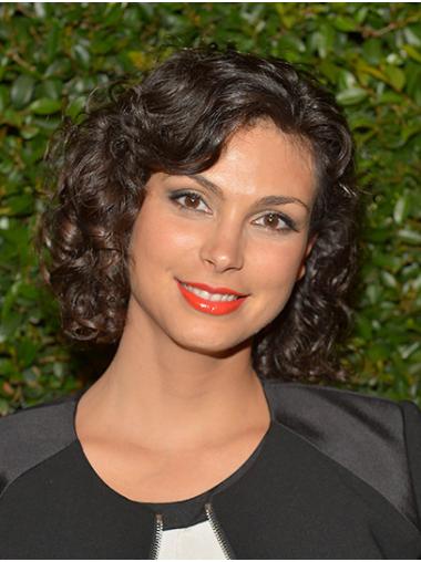 Brown Chin Length Bobs Exquisite 12" Curly Morena Baccarin Wigs