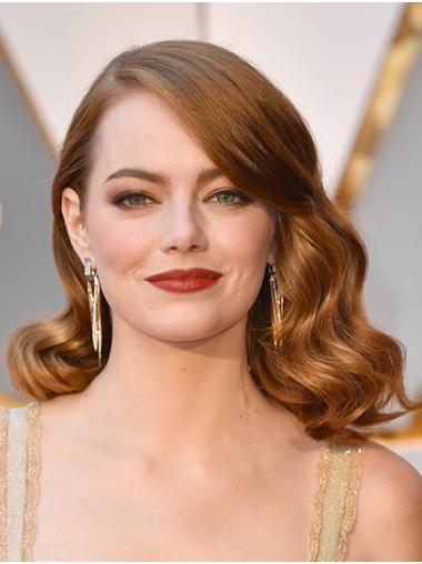 Blonde Long Without Bangs Style 16" Wavy Emma Stone Wigs