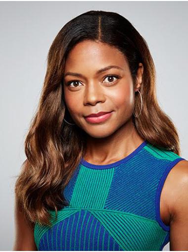 Black to Blonde Long Without Bangs Exquisite 18" Wavy Naomi Harris Wigs