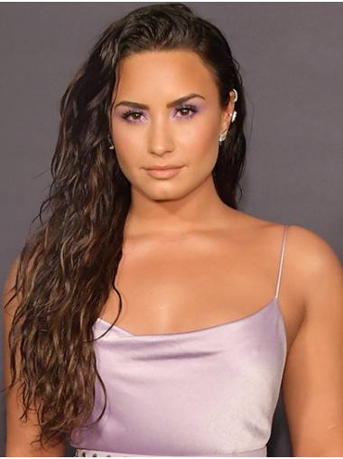 Black to Brown Long Without Bangs Fabulous 24" Wavy Demi Lovato Wigs