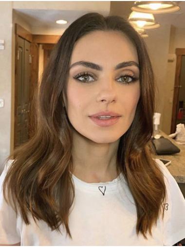 Blonde Long Without Bangs New 16" Wavy Mila Kunis Wigs