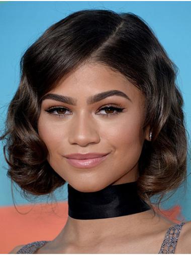 Black to Black Chin Length Bobs Exquisite 12" Wavy Zendaya Wigs