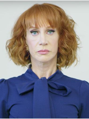 Lace Front Chin Length Wavy Synthetic 12" Durable Bobs Kathy Griffin Wigs